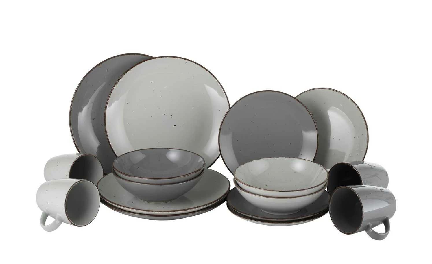 Peill+Putzler Kombiservice, 16-teilig Siena | Hellgrau / Dunkelgrau 6 Peill+Putzler Kombiservice, 16-teilig Siena | Hellgrau / Dunkelgrau – Bild 4