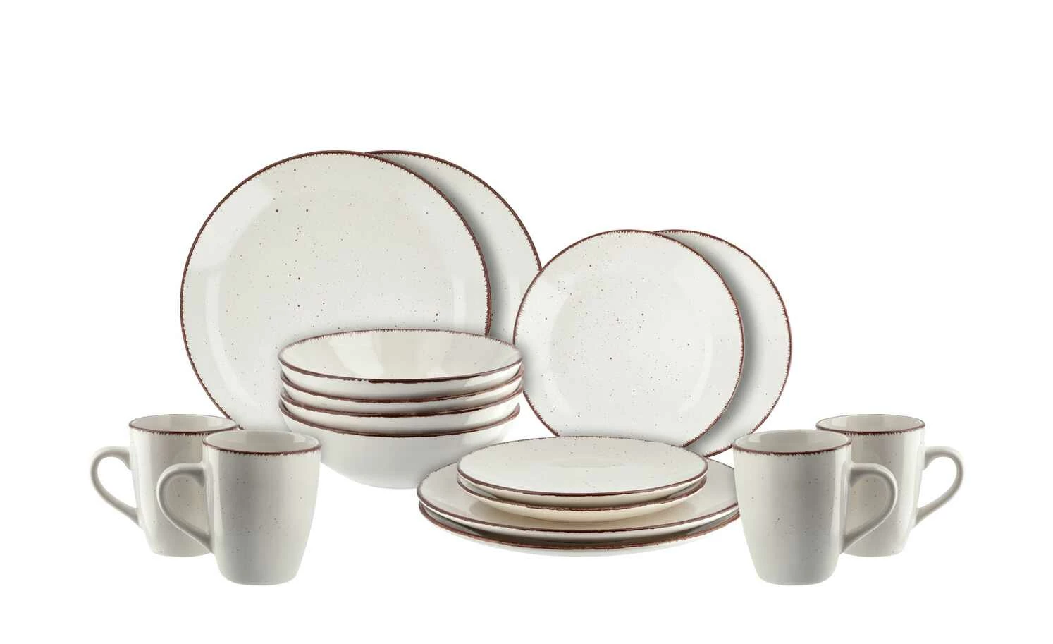 Peill+Putzler Kombiservice, 16-teilig Siena | Weiß / Braun 3 Peill+Putzler Kombiservice, 16-teilig Siena | Weiß / Braun