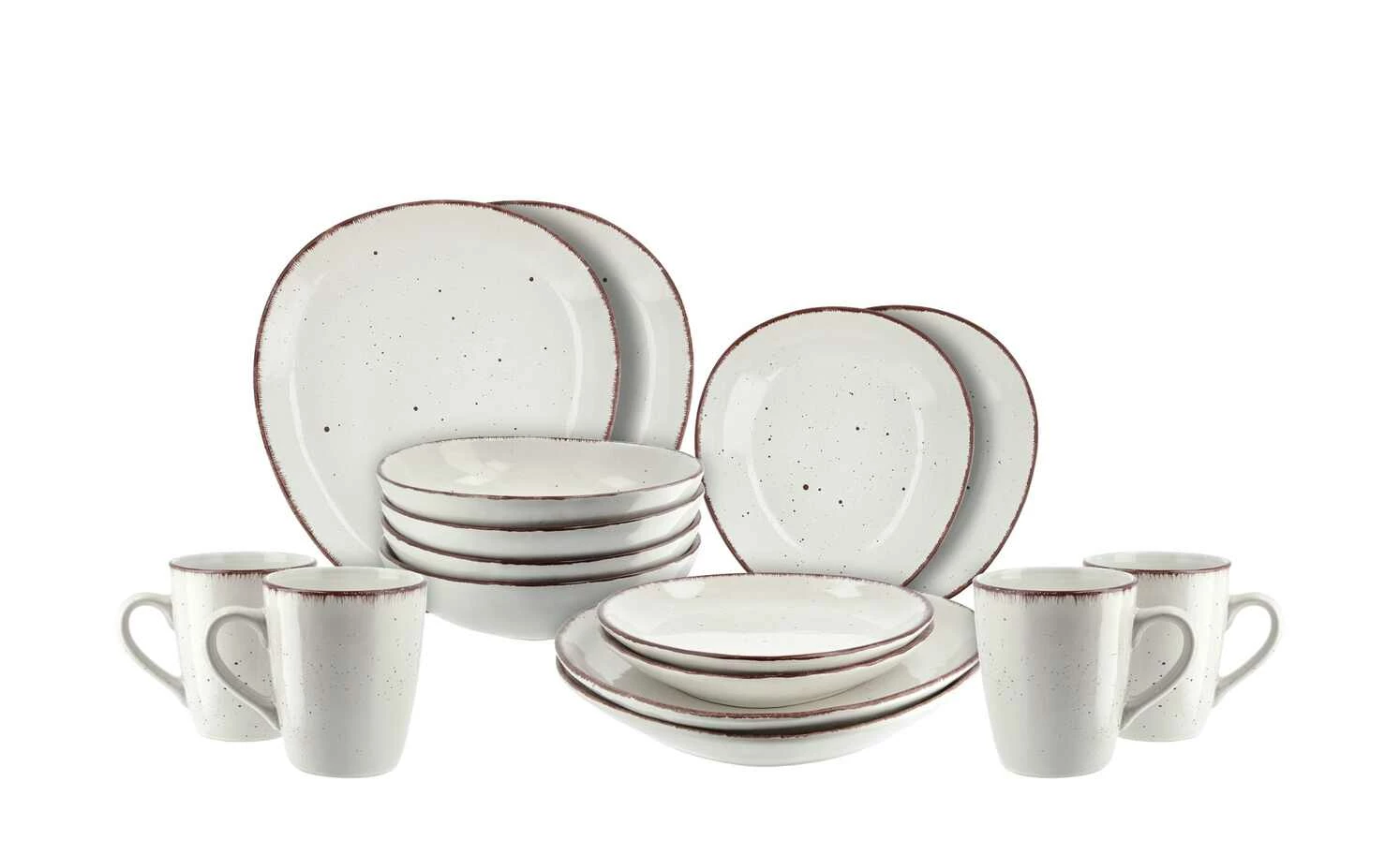 Peill+Putzler Kombiservice, 16-teilig Siena Due | Weiß / Braun 5 Peill+Putzler Kombiservice, 16-teilig Siena Due | Weiß / Braun – Bild 3