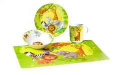 Ritzenhoff & Breker Kindergeschirrset, 4-teilig Dschungeltiere