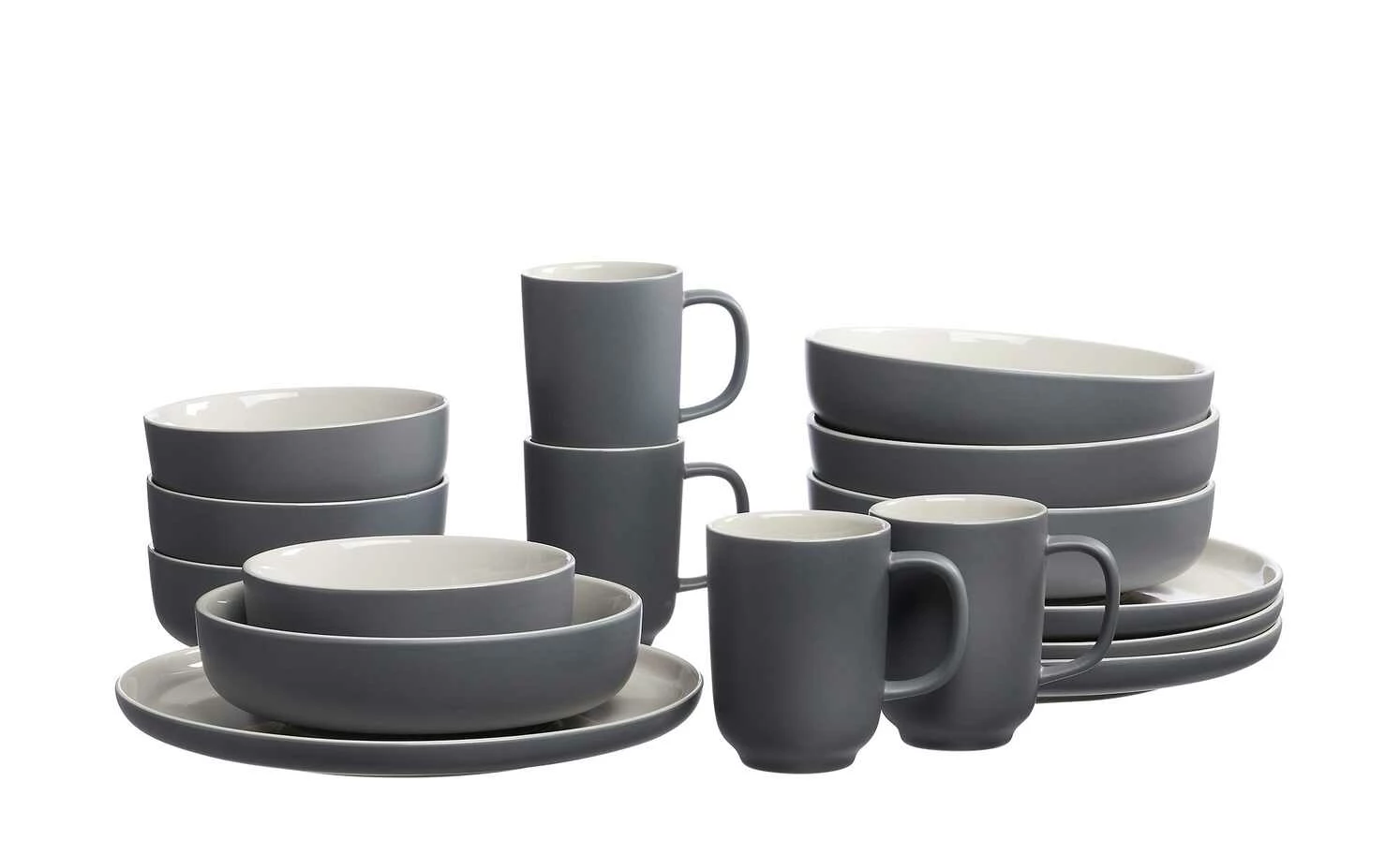 Ritzenhoff & Breker Kombiservice, 16-teilig Jasper | Grau / Weiß 7 Ritzenhoff & Breker Kombiservice, 16-teilig Jasper | Grau / Weiß – Bild 5