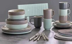 Ritzenhoff & Breker Kaffeeservice, 12-teilig Jasper | Mint / Weiß