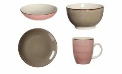 Ritzenhoff & Breker Kombiservice 16-tlg. Happy | Grau + Rosa -Geschirr Verkaufsladen 11524733 1 202104162236