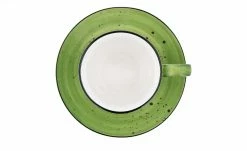 Peill+Putzler Kaffeeuntertasse Genua | Grün / Weiß Kaffeeuntertasse