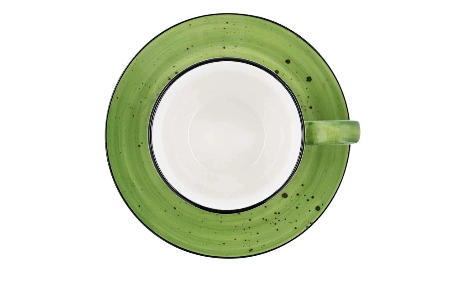 Peill+Putzler Kaffeeuntertasse Genua | Grün / Weiß Kaffeeuntertasse 3 Peill+Putzler Kaffeeuntertasse Genua | Grün / Weiß Kaffeeuntertasse