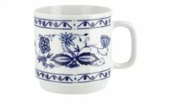 Kahla Becher mit Henkel "Rosella" Zwiebelmuster | Becher mit Henkel 300 ml